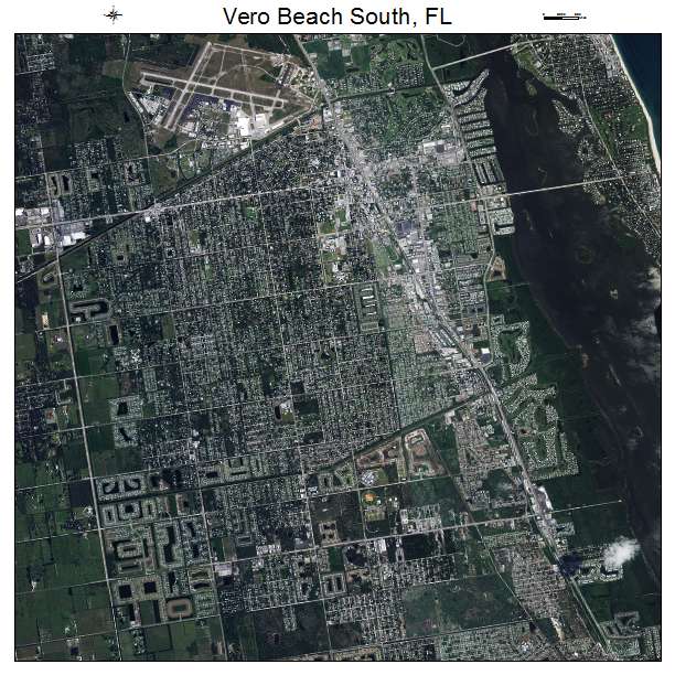 Vero Beach South, FL air photo map
