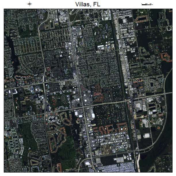 Villas, FL air photo map