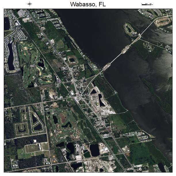 Wabasso, FL air photo map