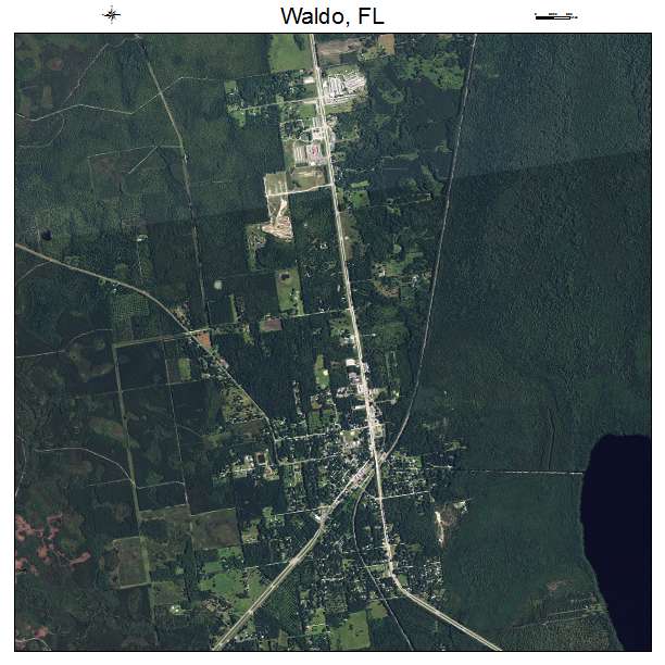 Waldo, FL air photo map