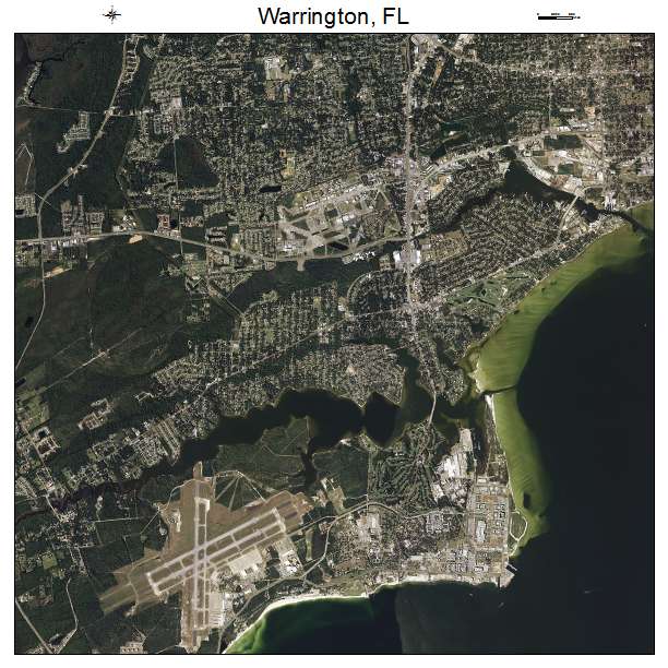 Warrington, FL air photo map