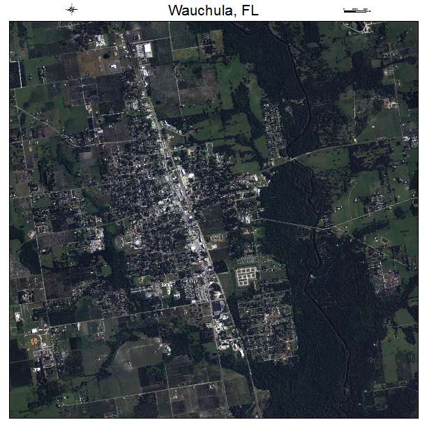 Wauchula, FL air photo map