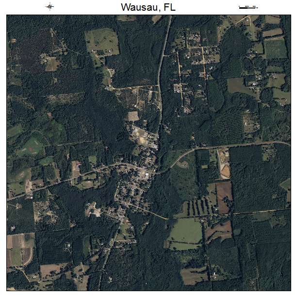 Wausau, FL air photo map