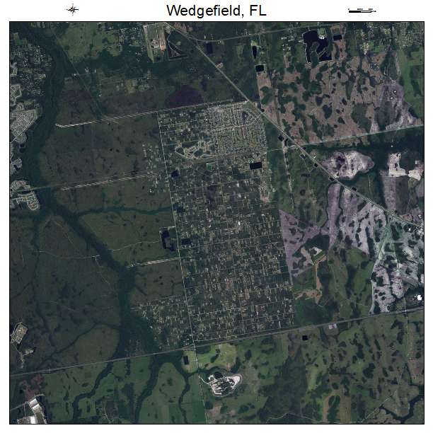 Wedgefield, FL air photo map