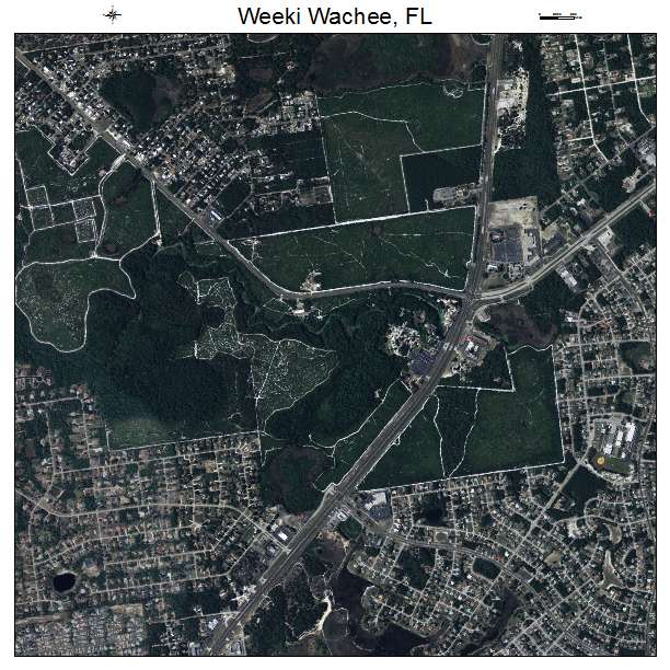 Weeki Wachee, FL air photo map