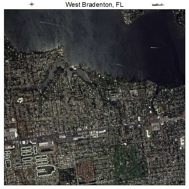 West Bradenton, FL air photo map