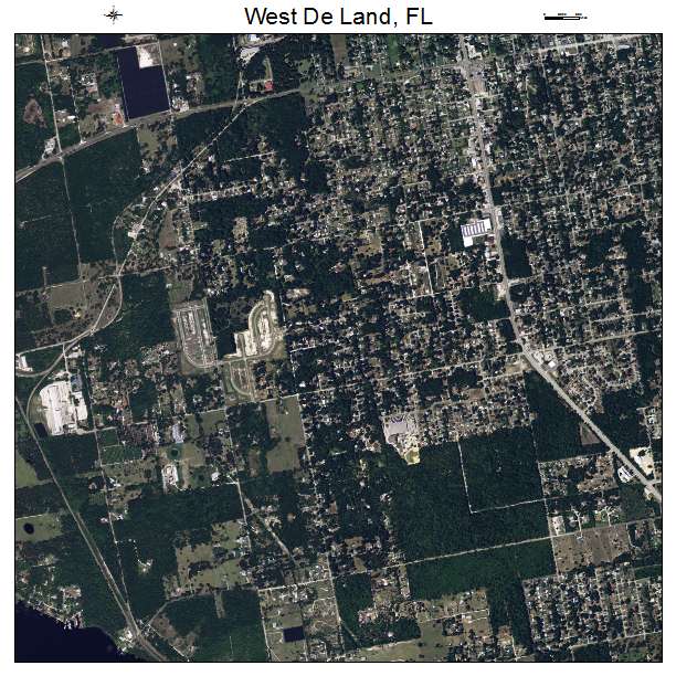 West De Land, FL air photo map