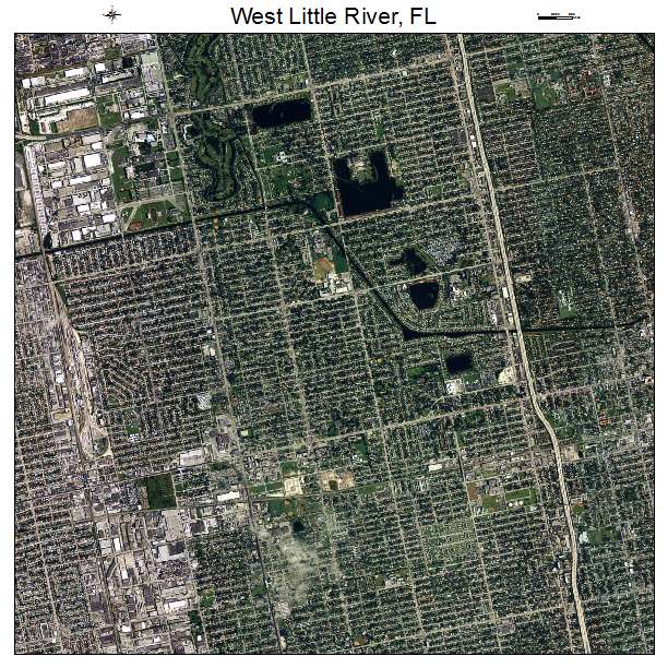 West Little River, FL air photo map