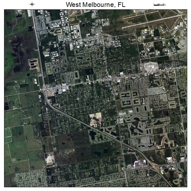 West Melbourne, FL air photo map