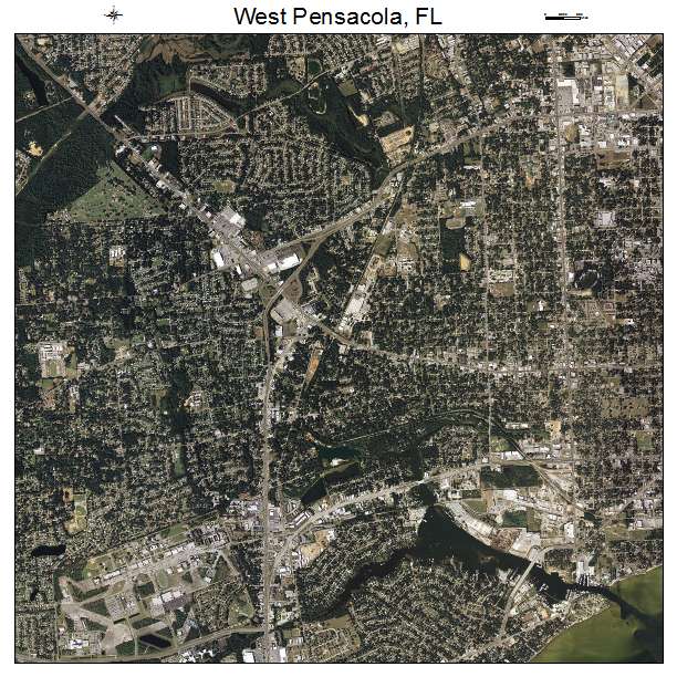West Pensacola, FL air photo map