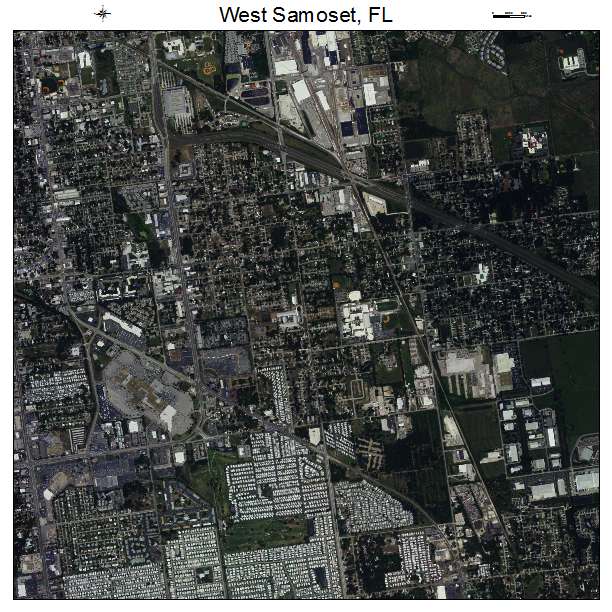 West Samoset, FL air photo map