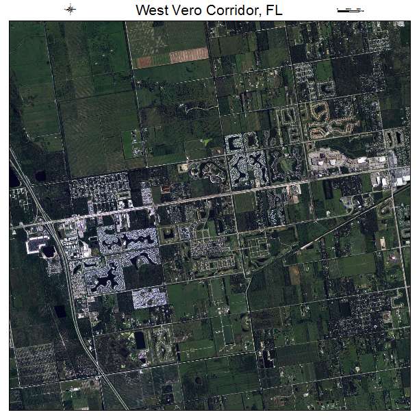 West Vero Corridor, FL air photo map