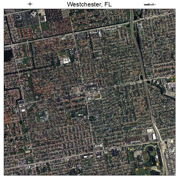 Westchester, FL air photo map