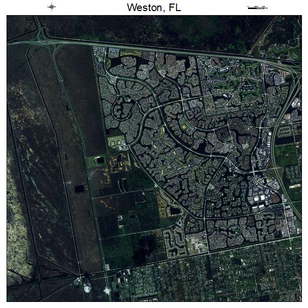 Weston, FL air photo map