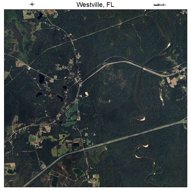 Westville, FL air photo map