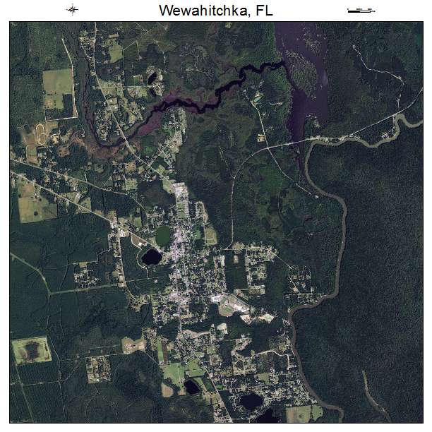 Wewahitchka, FL air photo map