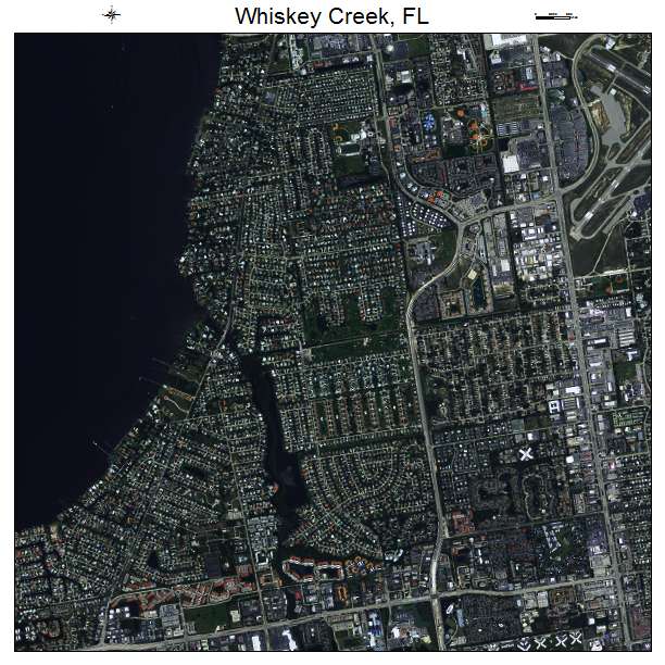 Whiskey Creek, FL air photo map