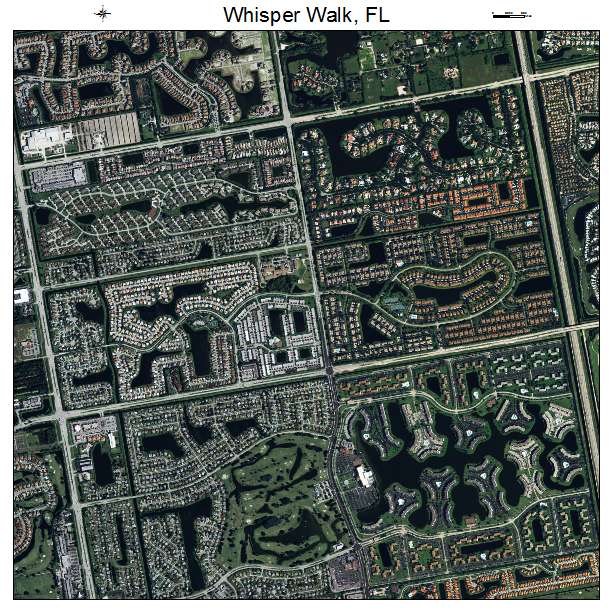 Whisper Walk, FL air photo map