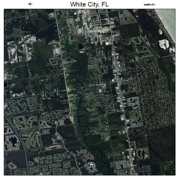 White City, FL air photo map