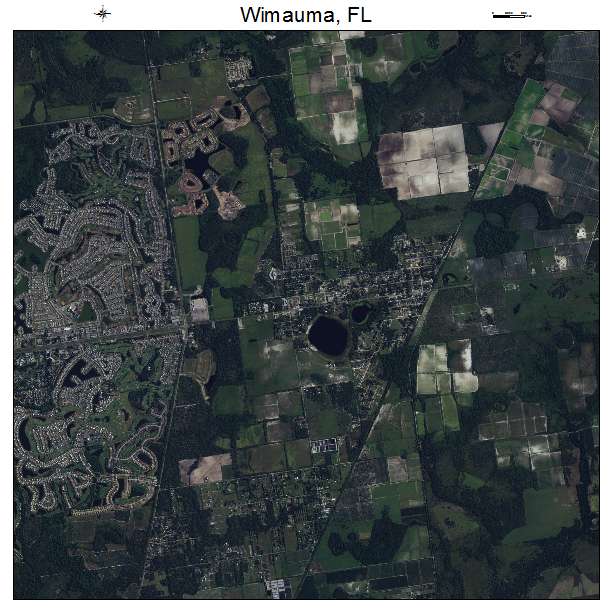 Wimauma, FL air photo map