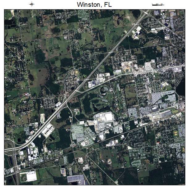 Winston, FL air photo map