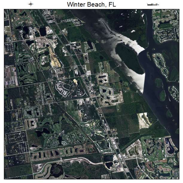 Winter Beach, FL air photo map