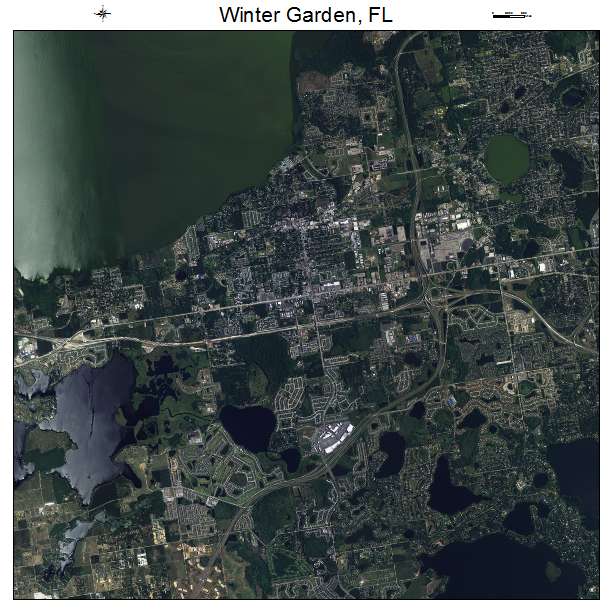 Winter Garden, FL air photo map