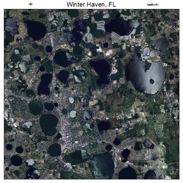 Winter Haven, FL air photo map