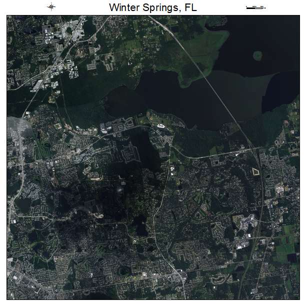 Winter Springs, FL air photo map