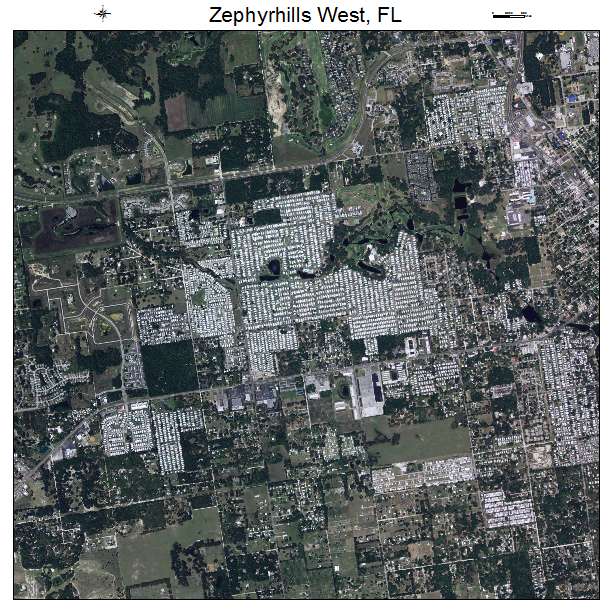 Zephyrhills West, FL air photo map