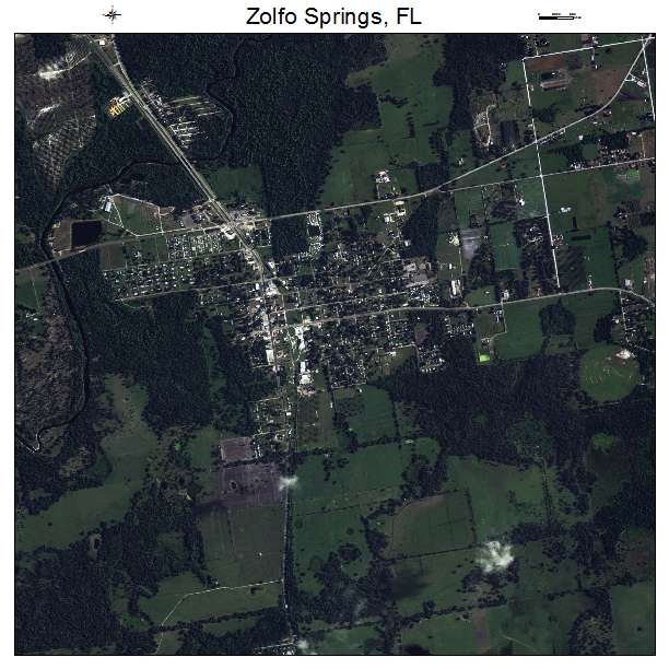 Zolfo Springs, FL air photo map