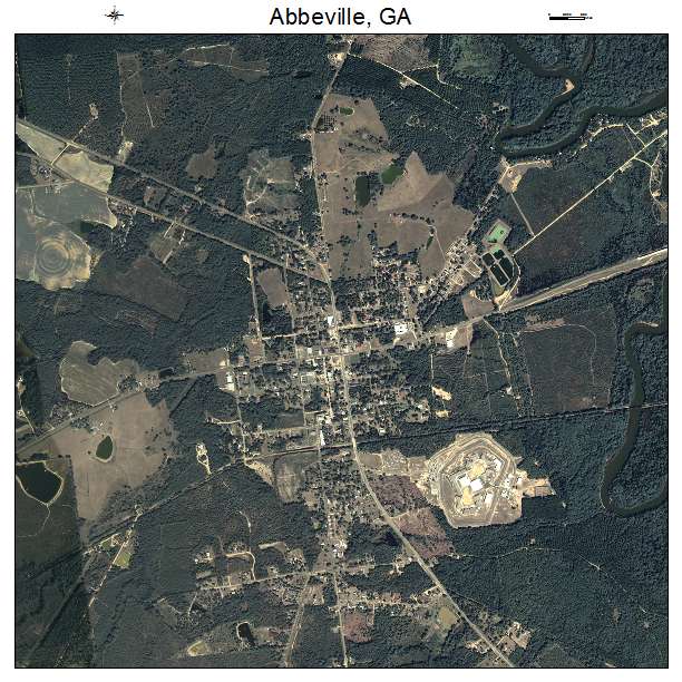 Abbeville, GA air photo map