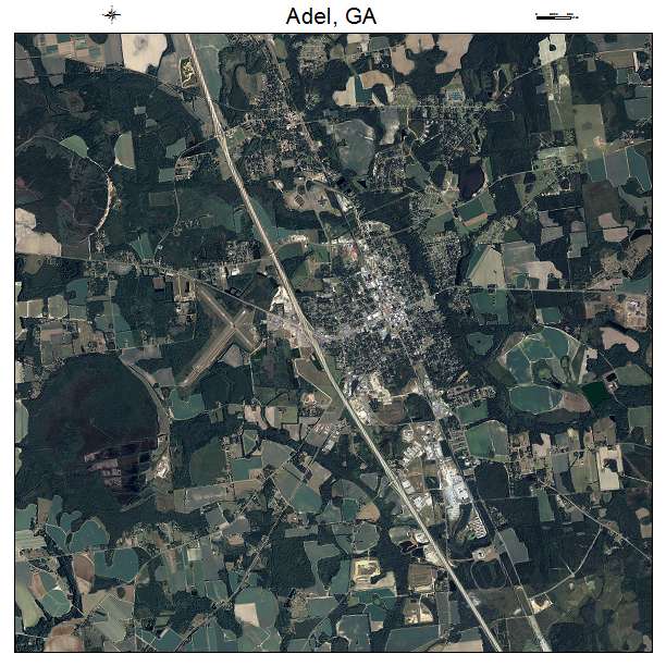 Adel, GA air photo map