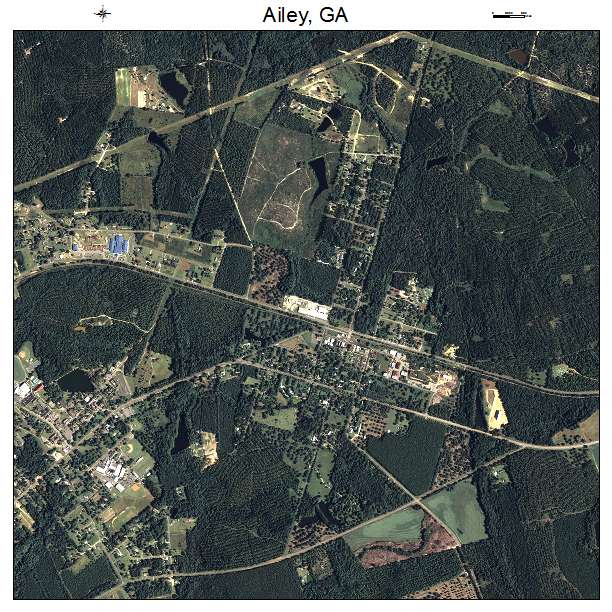 Ailey, GA air photo map