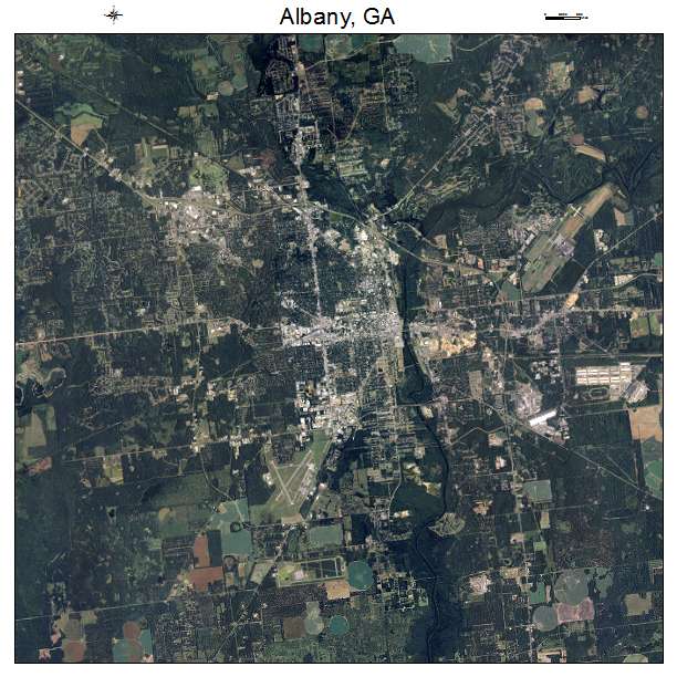 Albany, GA air photo map