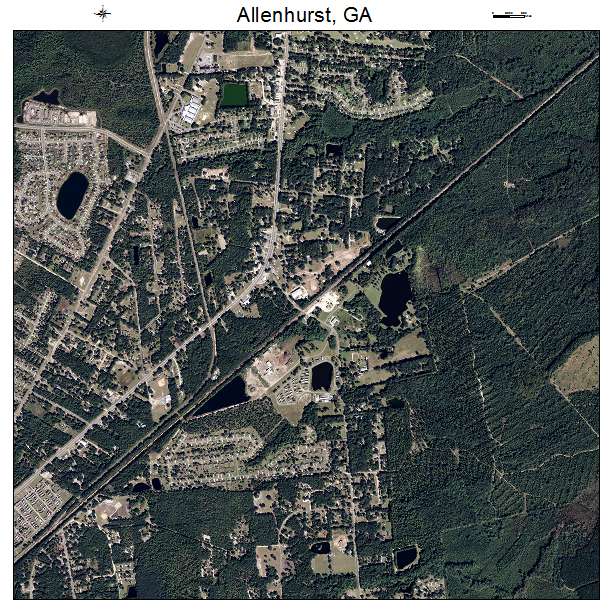 Allenhurst, GA air photo map