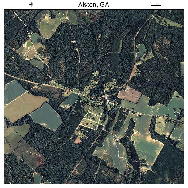 Alston, GA air photo map