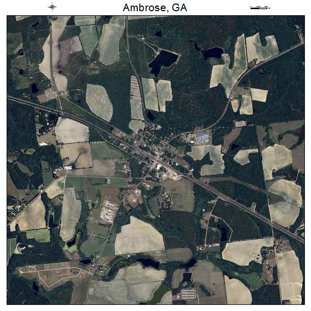Ambrose, GA air photo map