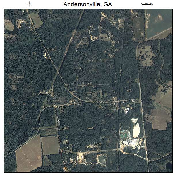 Andersonville, GA air photo map
