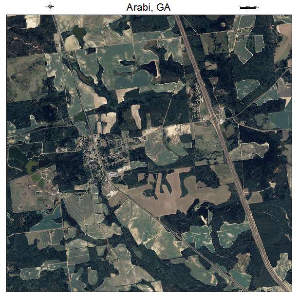 Arabi, GA air photo map