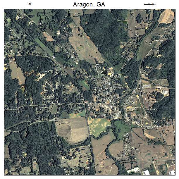 Aragon, GA air photo map