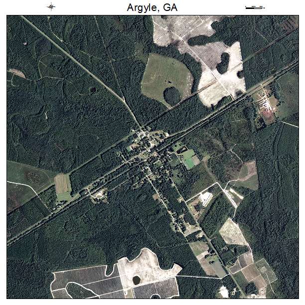 Argyle, GA air photo map
