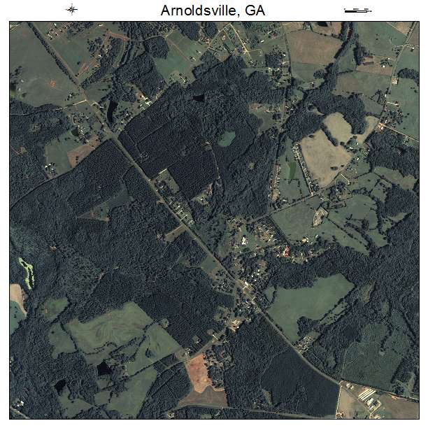 Arnoldsville, GA air photo map