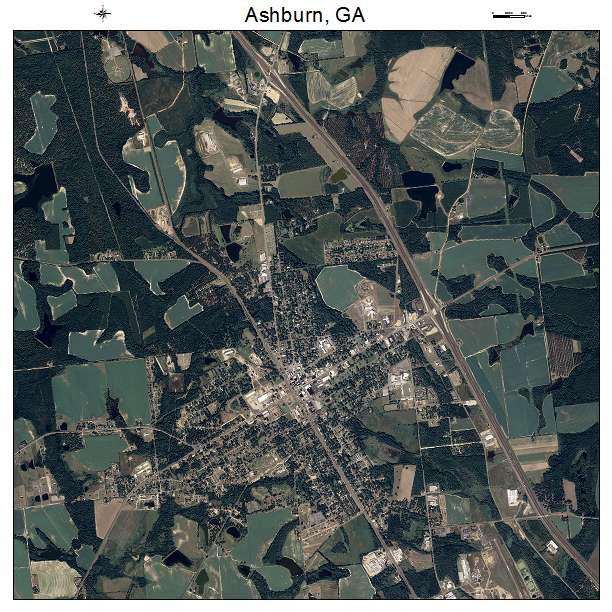 Ashburn, GA air photo map