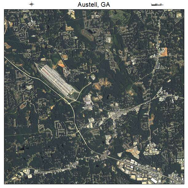 Austell, GA air photo map