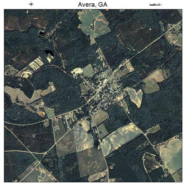 Avera, GA air photo map
