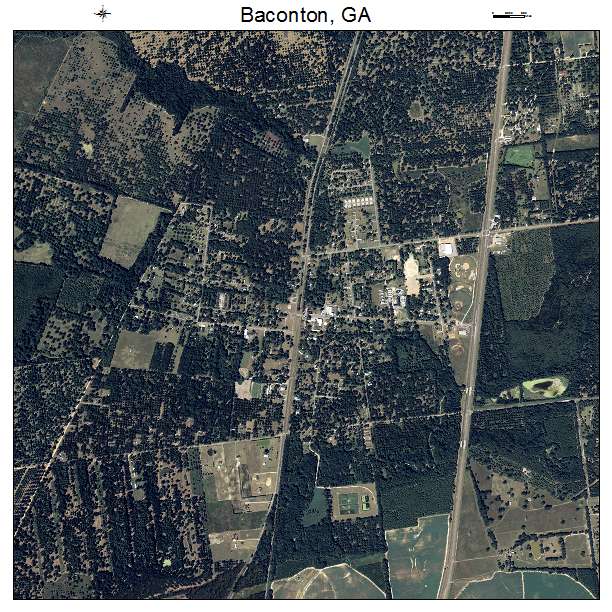 Baconton, GA air photo map