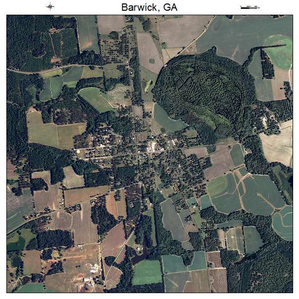 Barwick, GA air photo map