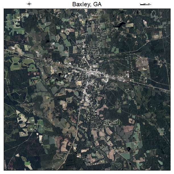 Baxley, GA air photo map