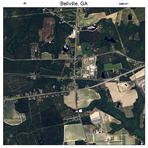 Bellville, GA air photo map